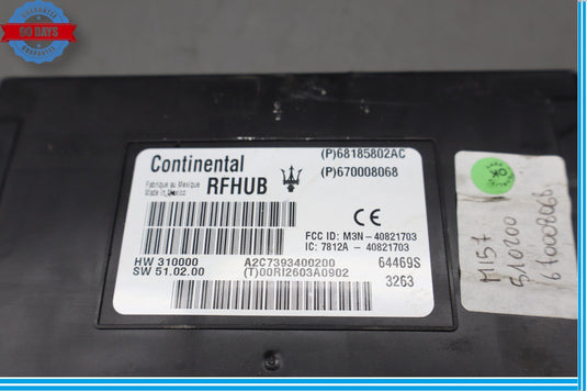 14-17 Maserati Ghibli S Theft Passive Entry Control Module Unit Oem