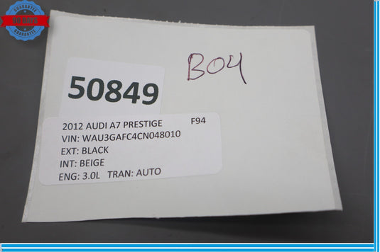 12-17 Audi A7 Front Steering Column Surround Upper Cover Trim Quatrro Oem