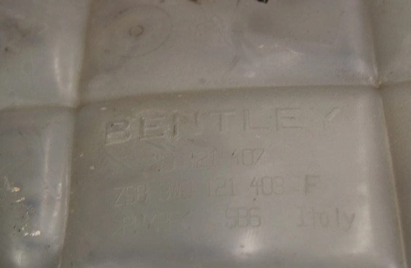 Load image into Gallery viewer, 03-12 Bentley Continental Coolant Reservoir Overflow Expansion Tank Black Oem
