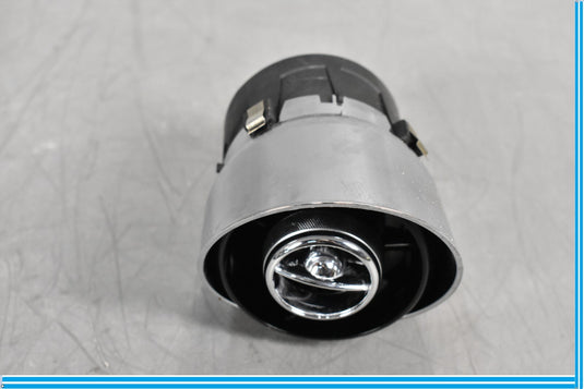10-15 Jaguar XJ XJL X351 Front Center Dash Vent Chrome Middle AC Heat Round Oem