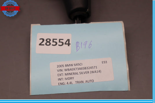 01-07 BMW 645Ci 650i Auto Transmission Gear Selector Shifter Shift Knob Oem