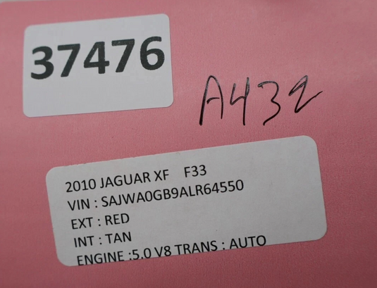 09-15 Jaguar XF XFR Rear Right Passenger Door Lock Latch Actuator C2Z31362 Oem