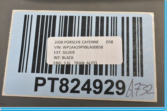 03-10 Porsche Cayenne Passenger Side Dashboard End Trim Cover 7L5857176D Oem
