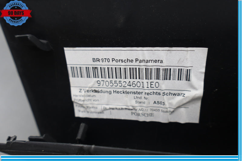 Load image into Gallery viewer, 10-16 Porsche Panamera 970 Rear Right Side Trunk Tailgate Cover Trim Oem
