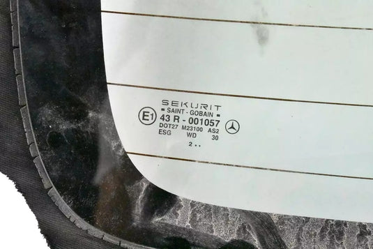 98-03 Mercedes W208 CLK320 Rear Back Convertible Soft Top Window Glass OEM