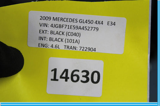 07-12 Mercedes X164 GL450 Front Left Driver Seat Frame Rail Track Oem