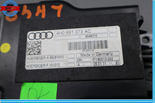 11-18 Audi A8 A8L Quattro Front Left Driver Seat Air Pump 4H0881073AC Oem