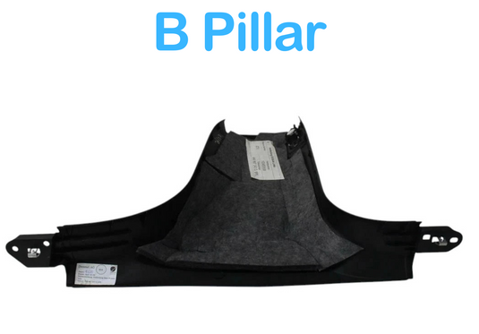 11-17 Audi A8 A8 Quattro Left Side B Pillar Lower Trim Cover Panel Black OEM
