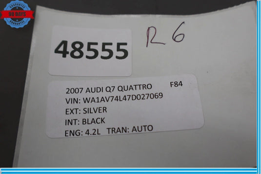 07-09 AUDI Q7 4.2L Rear Roof Mounted Radio Shark Fin Antenna 4L0035503C OEM
