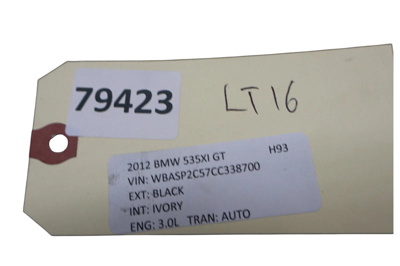 Load image into Gallery viewer, 10-17 BMW 535i GT xDrive Rear Trunk Lid Liner Trim Panel  W/Switch 52107010 Oem
