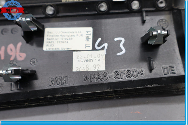 Load image into Gallery viewer, 09-15 BMW 750i 750Li xDrive Front Dash Climate Control Switch Trim Bezel Oem
