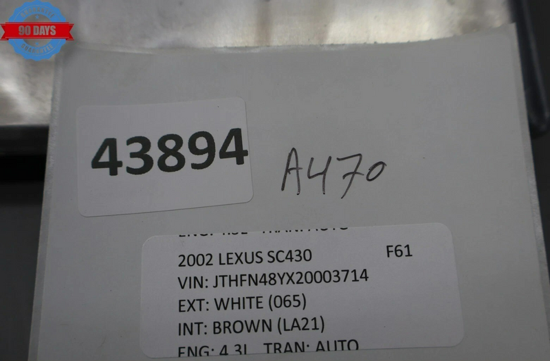Load image into Gallery viewer, 02-03 Lexus SC430 ECM ECU Engine Computer Control Module Unit 8966124621 Oem
