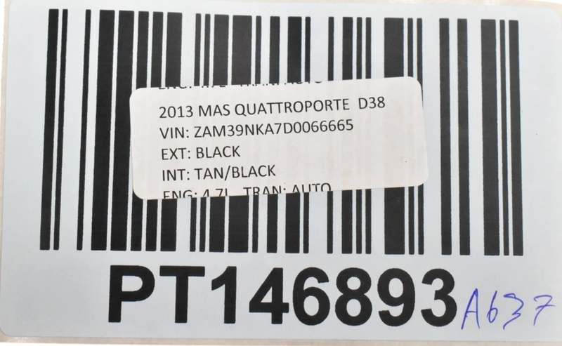 Load image into Gallery viewer, 03-13 Maserati Quattroporte Front Left Side Interior Trim A Pillar Suade Oem
