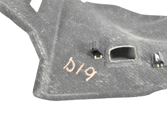 07-11 Bentley Continental GTC Right Side Inside Trunk Carpet Cover Panel Oem