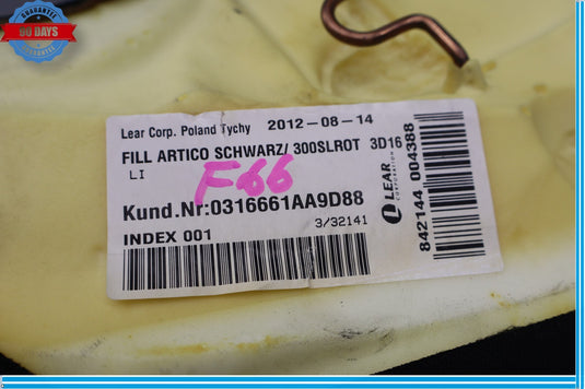 10-17 Mercedes W204 C250 Rear Left Driver Side Seat Cushion Bolster Oem