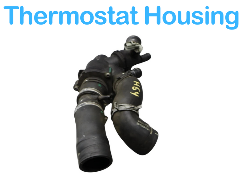 Load image into Gallery viewer, 2014 Jaguar X152 F-Type Engine Thermostat Housing DX238A587AA Oem
