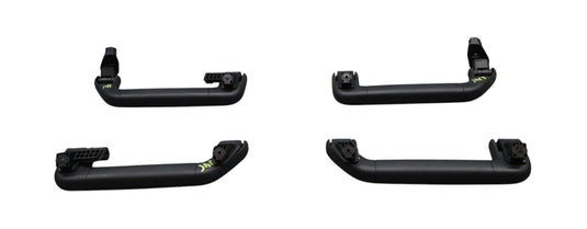 11-18 Porsche Cayenne 958 Front & Rear Roof Grab Bar Handle Black OEM