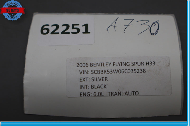 Load image into Gallery viewer, 2006 Bentley Continental Flying Spur Front Right Interior Roof Grab Handle Oem
