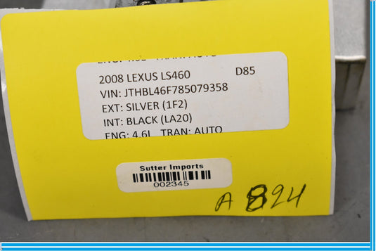 07-12 Lexus LS460 LS600hL Front Right Seat Climate Control Module 8586150191 Oem