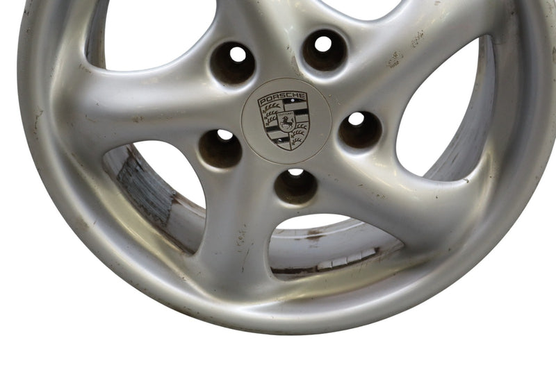Load image into Gallery viewer, 97-05 Porsche Boxster 911 Front Alloy Wheel Rim Disc 17x7 17" R17 Silver Oem
