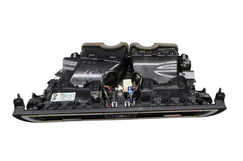 Load image into Gallery viewer, 09-15 BMW 750i 750Li Center Dash A/C Air Vent Grille W/ Hazard Lock Switch Oem
