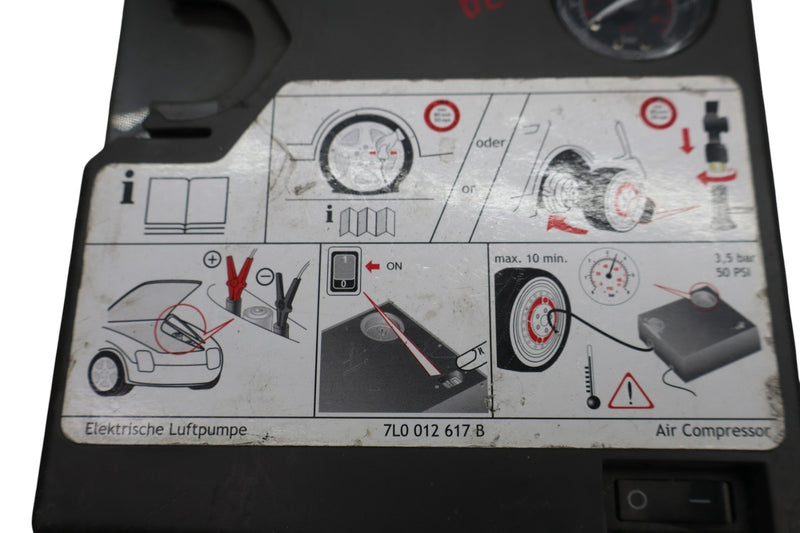 Load image into Gallery viewer, 11-17 Volkswagen VW Touareg Trunk Spare Tire Air Compressor 7L0012617B Oem
