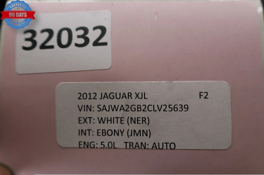 10-18 Jaguar XJL X351 Rear Trunk Liftgate Tailgate Lid Shell Panel White OEM