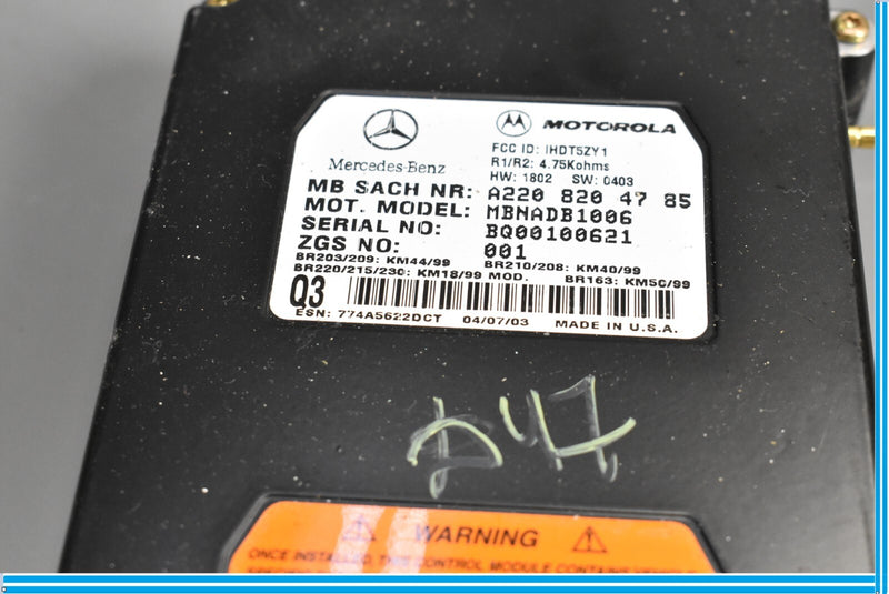 Load image into Gallery viewer, 00-06 Mercedes CL500 S500 W215 Voice Communication Control Module 2208204785 Oem
