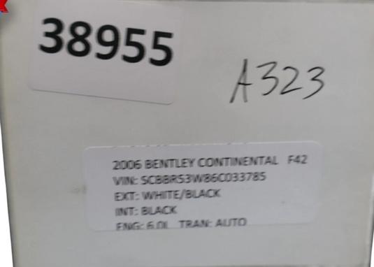 03-12 Bentley Continental GTC Front Left Center Console Armrest Arm Rest Oem