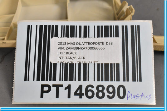 04-13 Maserati Quattroporte M139 Front Left Driver Seat Lower Cover Trim Oem