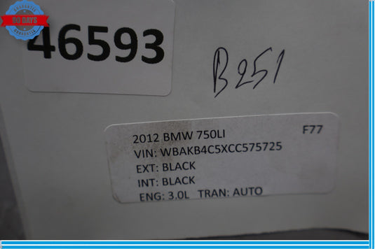 09-15 BMW 750i 750Li F01 F02 F12 F06 Low Note Tone Horn Signal Alarm Oem