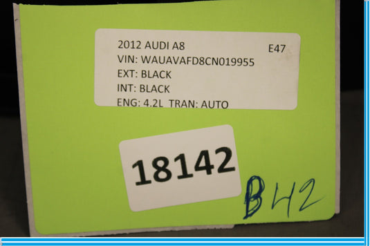 11-18 Audi A8 Rear Seat Armrest Upper Opening Panel Trim Oem