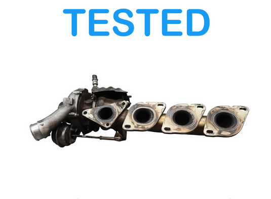 11-20 Mercedes GL550 M278 Right Side Turbocharger Turbo Charger Manifold Oem