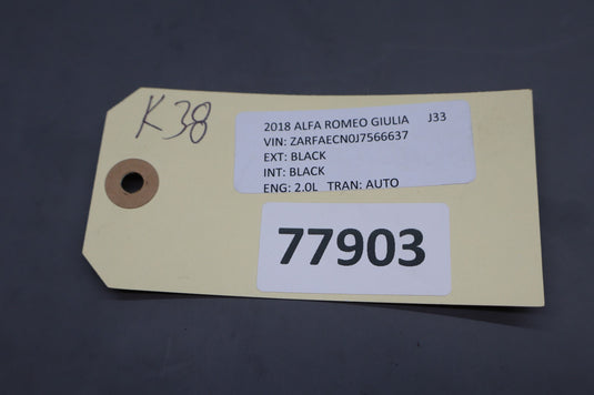 17-25 Alfa Romeo Giulia Front Right Passenger Side Seat Inner Trim Cover Oem