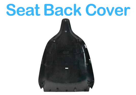 16-20 Tesla Model X Front Left / Right 1st Row Seat Back Cover Shell Black OEM