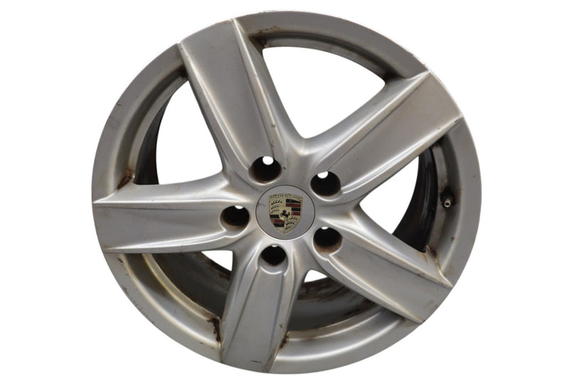Load image into Gallery viewer, 11-18 Porsche Cayenne 958 18" 5 Spoke Alloy Wheel Rim 8Jx18 ET53 7P5601025D Oem
