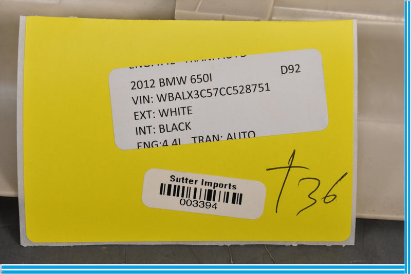 Load image into Gallery viewer, 12-18 BMW 650i 640i F06 Front Right Passenger Side A Pillar Cover Trim Panel Oem
