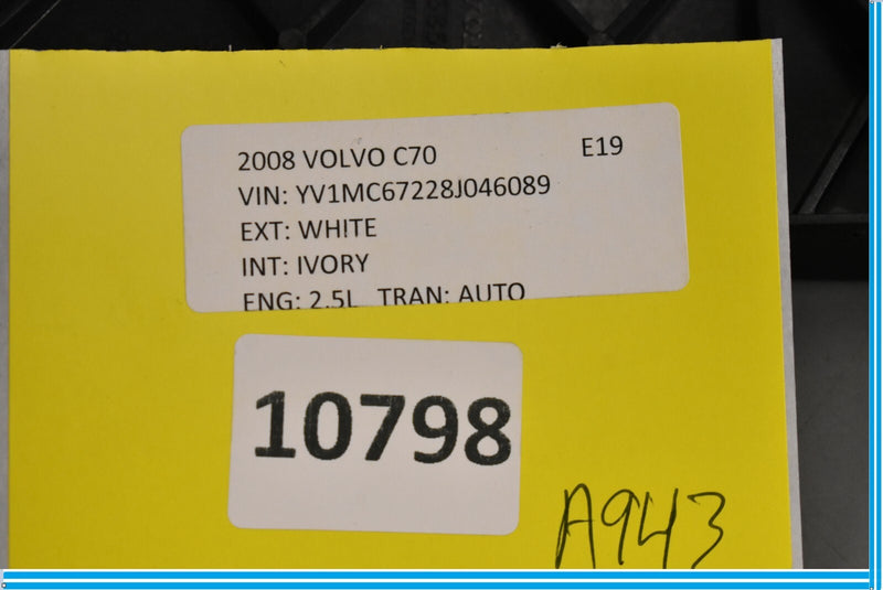 Load image into Gallery viewer, 06-13 Volvo C70 Front Left Roof Sun Visor Trim Liner Support Mount Bracket Oem
