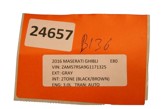 14-17 Maserati Ghibli M157 Rear Right Passenger Side Inner Tail Light Lamp Oem