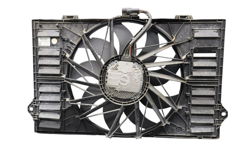 Load image into Gallery viewer, 10-16 Porsche Panamera Engine Radiator Cooling Fan W/ Motor Assembly Black OEM

