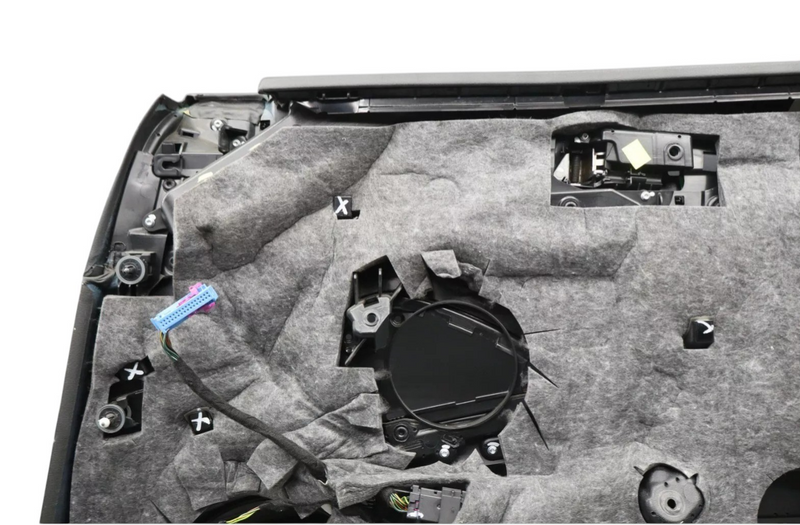 Load image into Gallery viewer, 11-18 Audi A8 Quattro Front Left Driver Side Interior Door Panel Black Suede Oem
