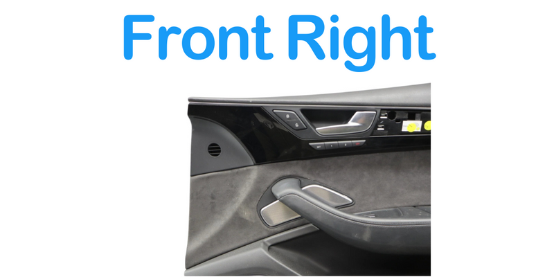 Load image into Gallery viewer, 11-18 Audi A8 Quattro Front Right Passenger Side Interior Door Panel Black Oem
