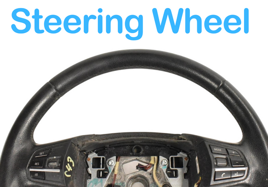 11-16 BMW 535i 528i 550i Power Steering Wheel Leather W/Switches 36362441 Oem
