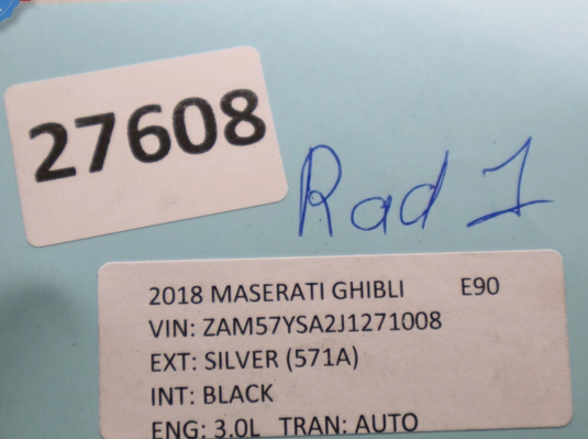 14-22 Maserati Ghibli Engine Coolant Cooling Water Radiator 670038340 OEM