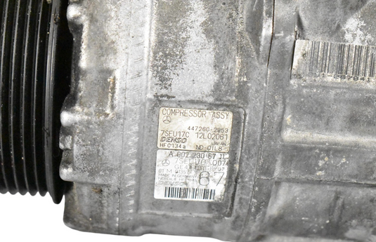 07-11 Mercedes W216 CL550 S550 A/C AC Air Conditioning Compressor 0022306711 Oem