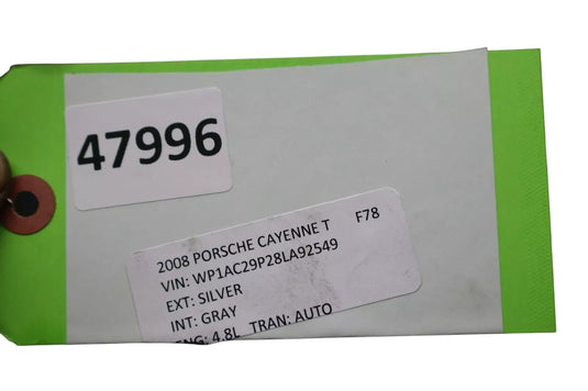 03-10 Porsche Cayenne 955 957 Front Hood Bonnet Lid Panel Cover Silver Oem