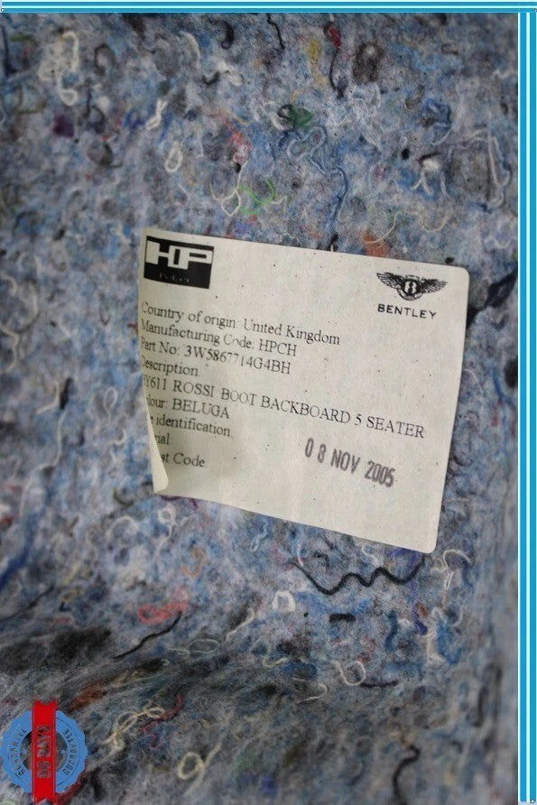 Load image into Gallery viewer, 06-12 Bentley Continental Flying Spur Rear Seat Cover Panel Carpet Oem
