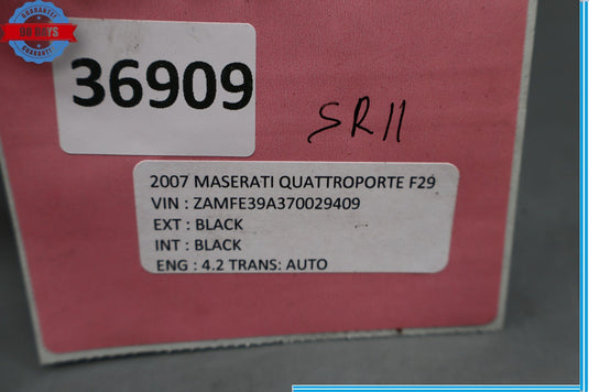 03-13 Maserati Quattroporte Front Left Side Seat Rail Track Frame W/Motors Oem