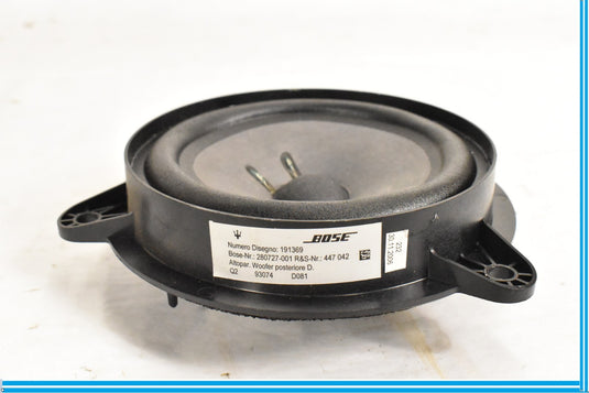 03-12 Maserati Quattroporte Rear Left or Right Door Audio Speaker 191369 Oem