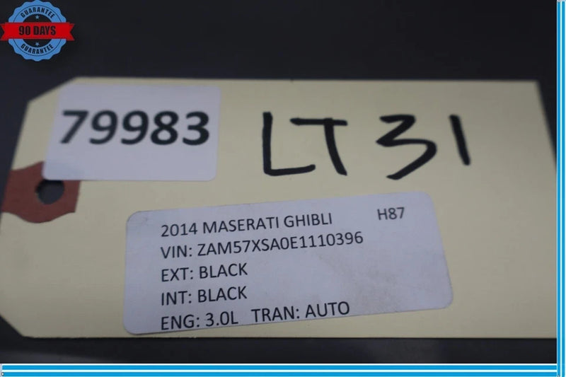 Load image into Gallery viewer, 14-17 Maserati Ghibli Rear Deck Lid Parcel Shelf Trim Black 06700174910 OEM
